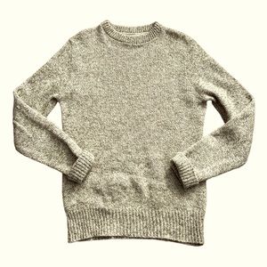 Vintage 90s L.L. Bean Wool Crewneck Pullover Marled Knit Sweater